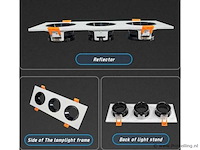 Verstelbare inbouwspot (ep-3) – gu10 fitting – wit/zwart (x40) - afbeelding 3 van  5