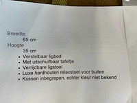 Verstelbare ligstoel - afbeelding 1 van  1