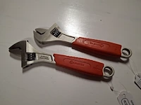 Verstelbare moersleutel 20 cm 2 stuks - afbeelding 2 van  3