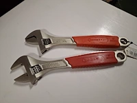Verstelbare moersleutel 30 cm 2 stuks