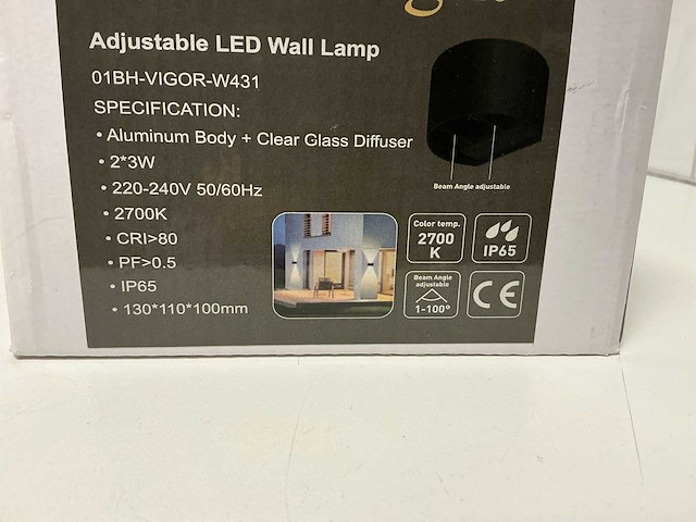 Verstelbare up down wandlampen (306x) - afbeelding 9 van  9