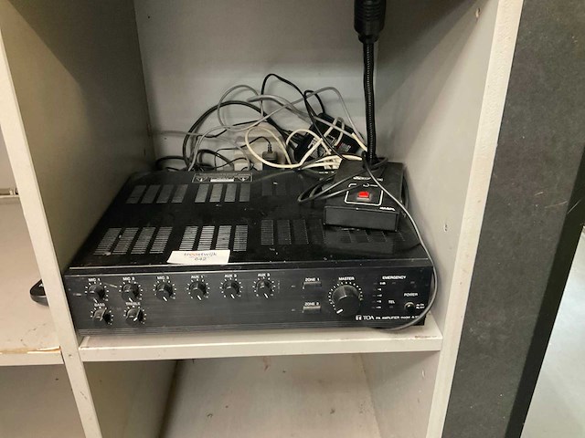 Versterker met microfoon - afbeelding 1 van  2