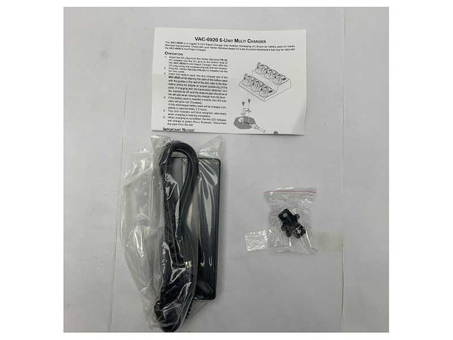 Vertex vac-6920 multi charger for 6 vertex standard li-ion radio batteries vhf handheld portophones - afbeelding 5 van  7