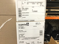 Verticale platte radiator 200x60 cm, thermrad, 22, ral 9005 - afbeelding 3 van  4