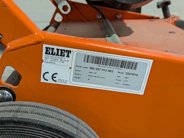 Verticuteermachine - 400mm - 230v, eliet, e 401 electric, 2023 - afbeelding 7 van  7