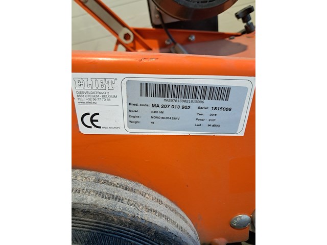 Verticuteermachine - 400mm - 230v eliet, e 401 electric, bouwjaar 2018 - afbeelding 15 van  18