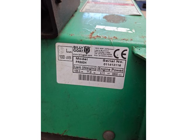 Verticuteermachine billy goat, pr550h - afbeelding 6 van  8
