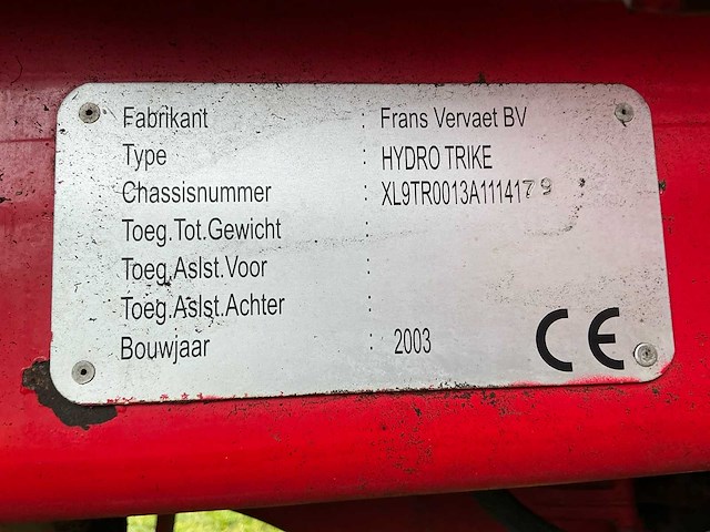 Vervaet hydro trike zelfrijdende mestverspreider - afbeelding 22 van  46