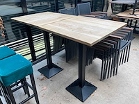 Vervoort hoge restauranttafel (2x) - afbeelding 1 van  2