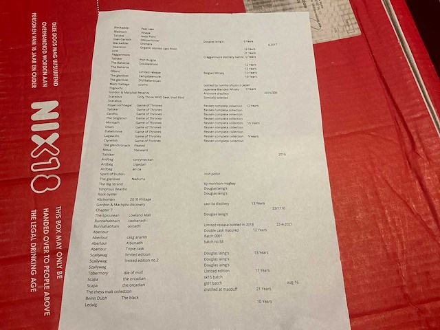 Verzameling collectie whisky/whiskey (150x) - afbeelding 16 van  24