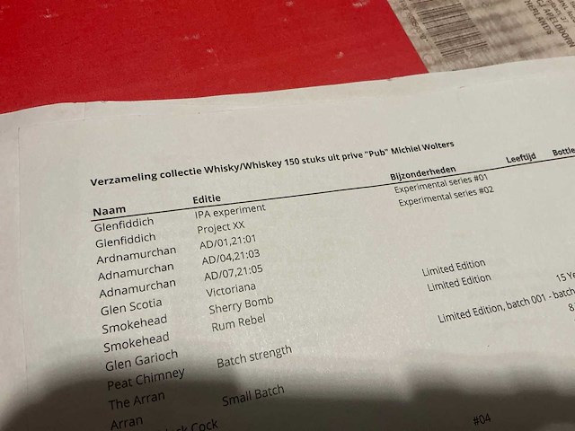 Verzameling collectie whisky/whiskey (150x) - afbeelding 17 van  24