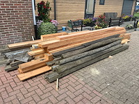 Verzameling douglas/ hardhout \ vuren palen bouwhout - afbeelding 9 van  15