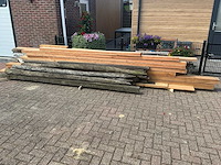 Verzameling douglas/ hardhout \ vuren palen bouwhout - afbeelding 13 van  15