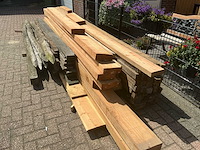 Verzameling douglas/ hardhout \ vuren palen bouwhout - afbeelding 11 van  15