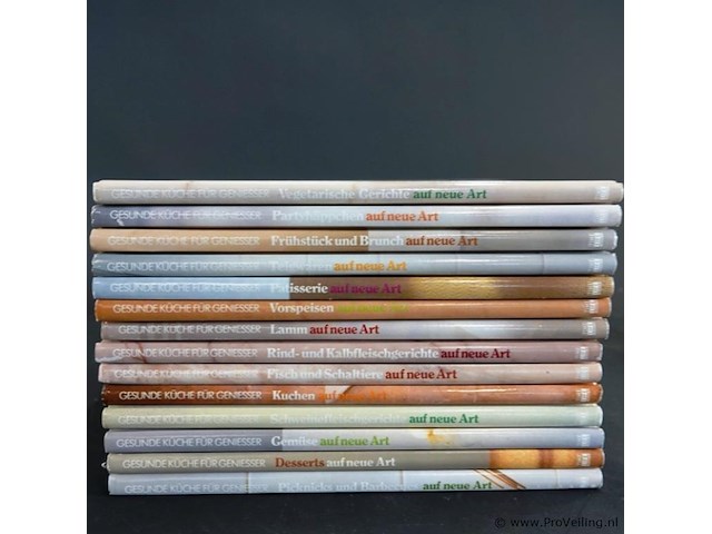 Verzameling duitstalige kookboeken uit de reeks "gesunde küche für geniesser". - afbeelding 5 van  5