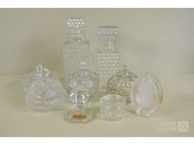 Verzameling kristalglas - afbeelding 1 van  5