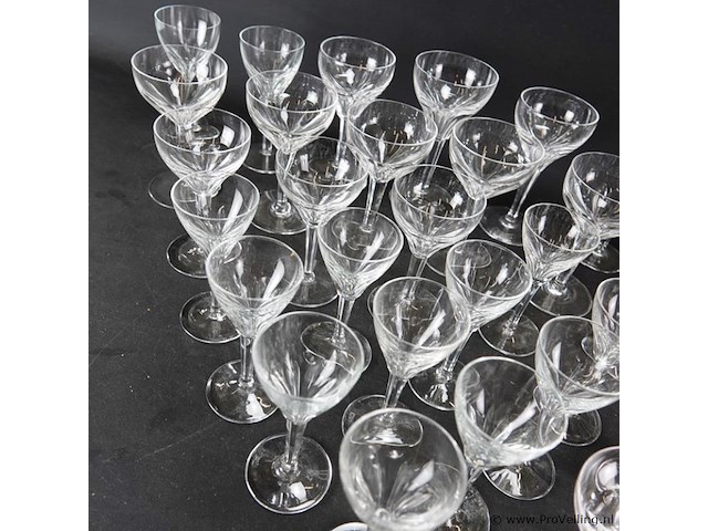 Verzameling kristallen glazen - afbeelding 4 van  5