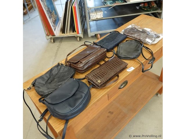 Verzameling lederen damestassen - afbeelding 1 van  5