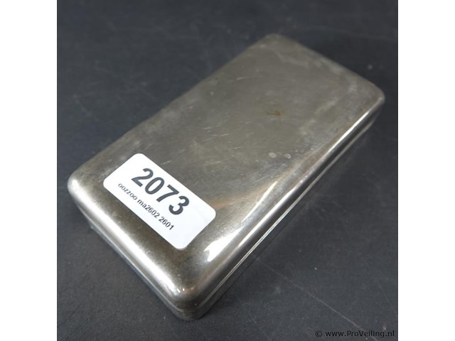 Verzameling lepeltje in verzilverde lepeldoos - afbeelding 5 van  5