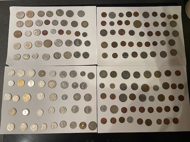 Verzameling oude munten - afbeelding 1 van  21