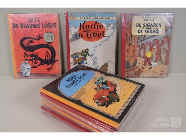Verzameling stripboeken "avonturen van kuifje" - afbeelding 1 van  29