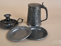 Verzameling tinnen items - afbeelding 7 van  8