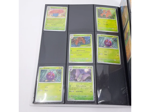 Verzamelmap met kaarten, pokémon, o.a. ivysaur mew en 002/165 - afbeelding 3 van  43