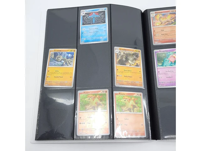 Verzamelmap met kaarten, pokémon, o.a. ivysaur mew en 002/165 - afbeelding 9 van  43