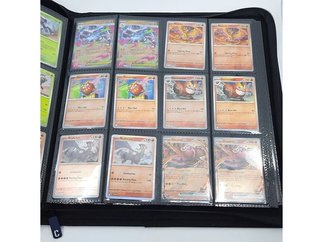 Verzamelmap met kaarten, pokémon, o.a. mega heracross ex pfl en 004/094 - afbeelding 15 van  21