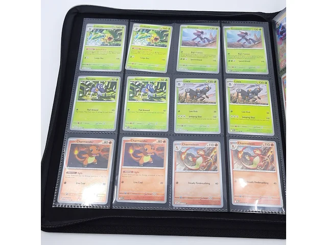 Verzamelmap met kaarten, pokémon, o.a. mega heracross ex pfl en 004/094 - afbeelding 16 van  21