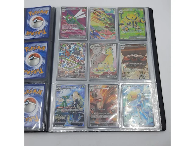 Verzamelmap met kaarten, pokémon, o.a. misty's psyduck dri en 193/182 - afbeelding 16 van  22