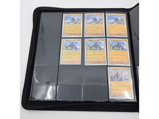 Verzamelmap met kaarten, pokémon, o.a. samurott whit en 023/086 - afbeelding 9 van  39