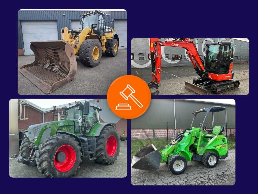 Verzamelveiling agrarisch-, groen-, grond-, weg-, water- en transportmaterieel