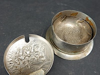 Verzilverd potje met deksel - afbeelding 3 van  5