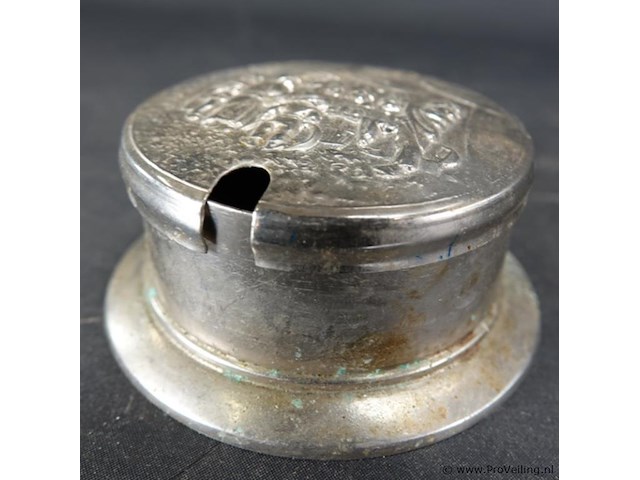Verzilverd potje met deksel - afbeelding 5 van  5