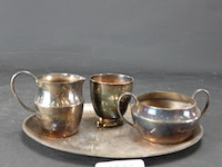 Verzilverd roomstel - afbeelding 1 van  5