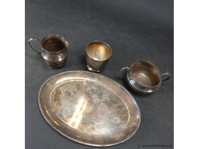 Verzilverd roomstel - afbeelding 4 van  5