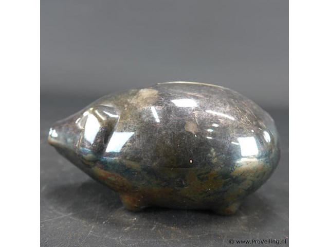 Verzilverd spaarvarken - afbeelding 2 van  5