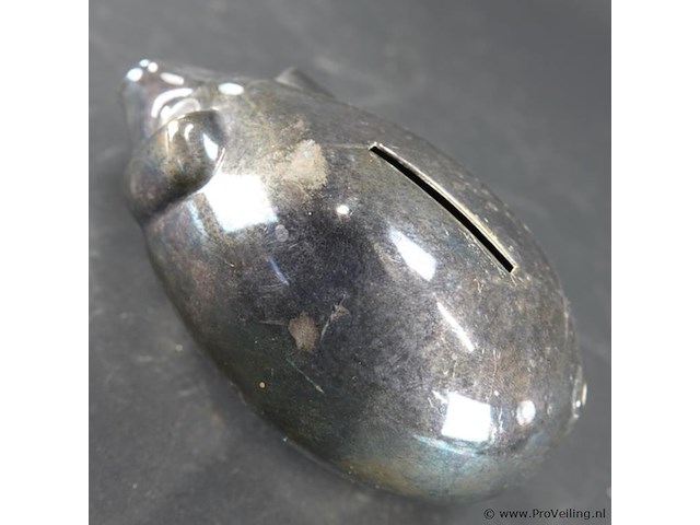 Verzilverd spaarvarken - afbeelding 3 van  5