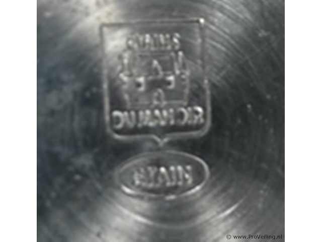 Verzilverd tinnen kandelaar - afbeelding 5 van  5