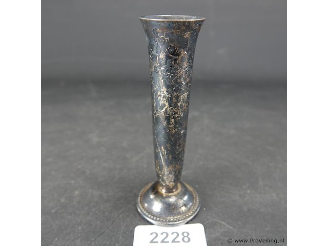 Verzilverd vaasje - afbeelding 1 van  3