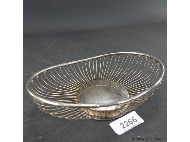Verzilverde broodmand - afbeelding 1 van  5