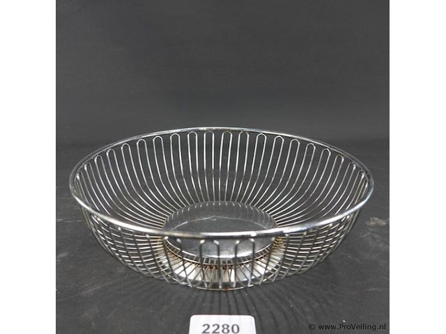 Verzilverde broodmand - afbeelding 1 van  5