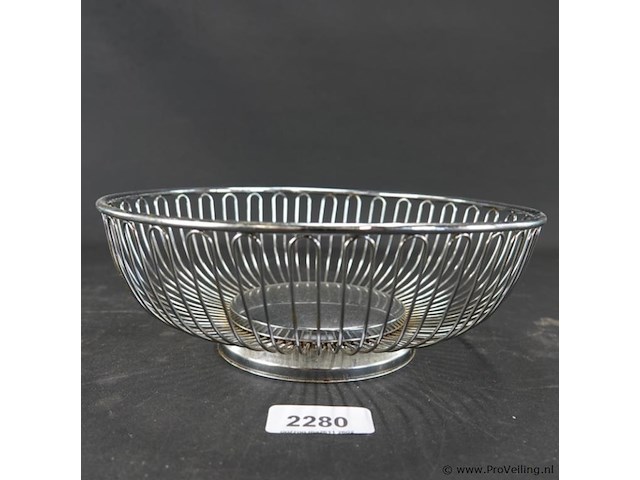 Verzilverde broodmand - afbeelding 2 van  5