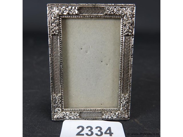 Verzilverde fotolijst - afbeelding 1 van  5