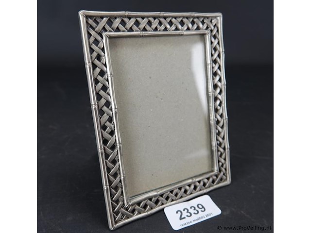 Verzilverde fotolijst - afbeelding 1 van  5