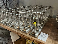 Verzilverde kaarsstandaard (55x) - afbeelding 1 van  5