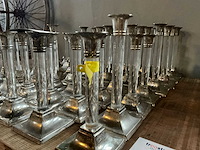 Verzilverde kaarsstandaard (55x) - afbeelding 2 van  5