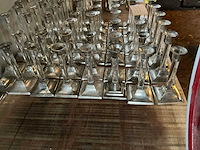 Verzilverde kaarsstandaard (55x) - afbeelding 4 van  5