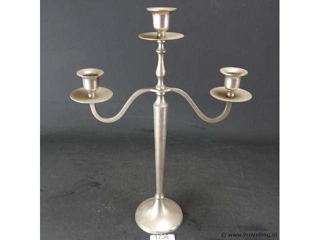 Verzilverde kandelaar - afbeelding 2 van  5